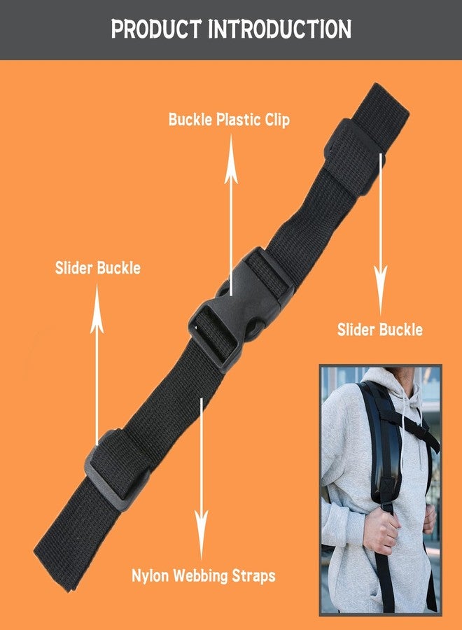 Snmzlc Backpack Chest Strap 2pcs Heavy Duty Adjustable Backpack Sternum Strap Chest Belt with - Image 3